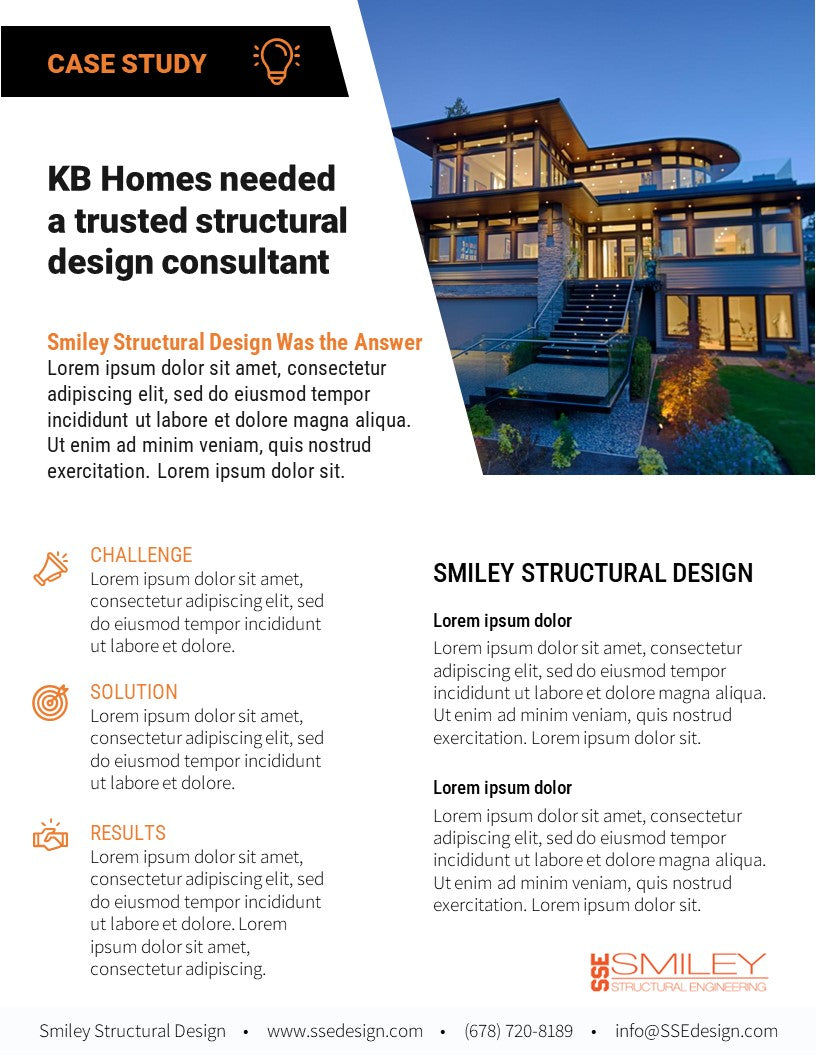 Construction Flyer - Case Study -Portfolio Template Design 2