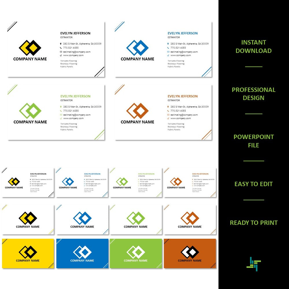Construction Company Logo | Construction Company Business Card | Design 2