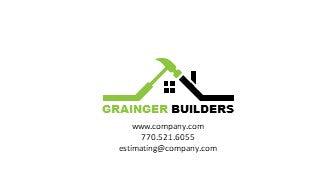 Home Builder Logo | Home Builder Business Card | Residential Contractor Logo | Residential Contractor Business Card | Design 1