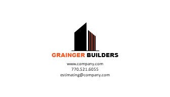 General Contractor Logo - General Contractor Business Card Design - Construction Logo - Construction Business Card - Design 9