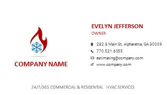 HVAC Logo | HVAC Business Card | Design 1-5