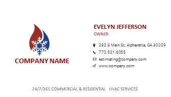 HVAC Logo | HVAC Business Card | Design 6-10