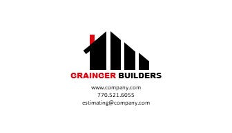 Home Builder Logo | Home Builder Business Card | Residential Contractor Logo | Residential Contractor Business Card | Design 2