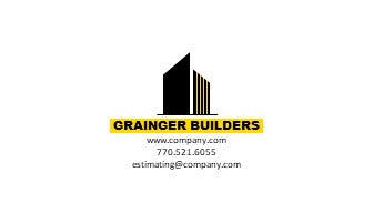 General Contractor Logo - General Contractor Business Card Design - Construction Logo - Construction Business Card - Design 9