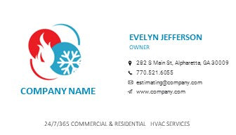 HVAC Logo | HVAC Business Card | Design 6-10