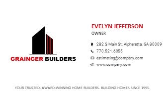 General Contractor Logo - General Contractor Business Card Design - Construction Logo - Construction Business Card - Design 9