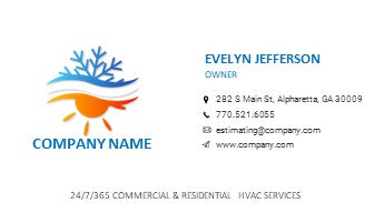 HVAC Logo | HVAC Business Card | Design 1-5