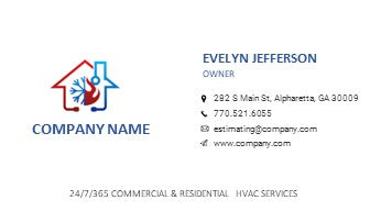 HVAC Logo | HVAC Business Card | Design 1-5