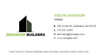General Contractor Logo - General Contractor Business Card Design - Construction Logo - Construction Business Card - Design 9
