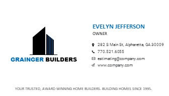 General Contractor Logo - General Contractor Business Card Design - Construction Logo - Construction Business Card - Design 9