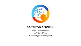 HVAC Logo | HVAC Business Card | Design 6-10