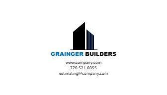 General Contractor Logo - General Contractor Business Card Design - Construction Logo - Construction Business Card - Design 9