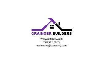 Home Builder Logo | Home Builder Business Card | Residential Contractor Logo | Residential Contractor Business Card | Design 1