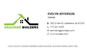 Home Builder Logo | Home Builder Business Card | Residential Contractor Logo | Residential Contractor Business Card | Design 1