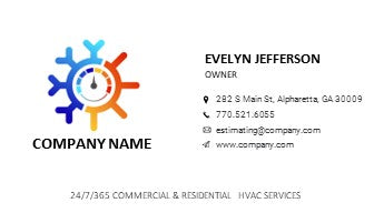 HVAC Logo | HVAC Business Card | Design 6-10