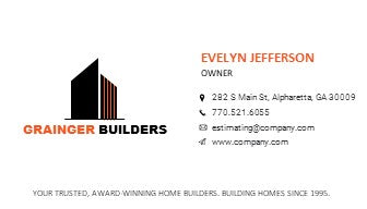 General Contractor Logo - General Contractor Business Card Design - Construction Logo - Construction Business Card - Design 9