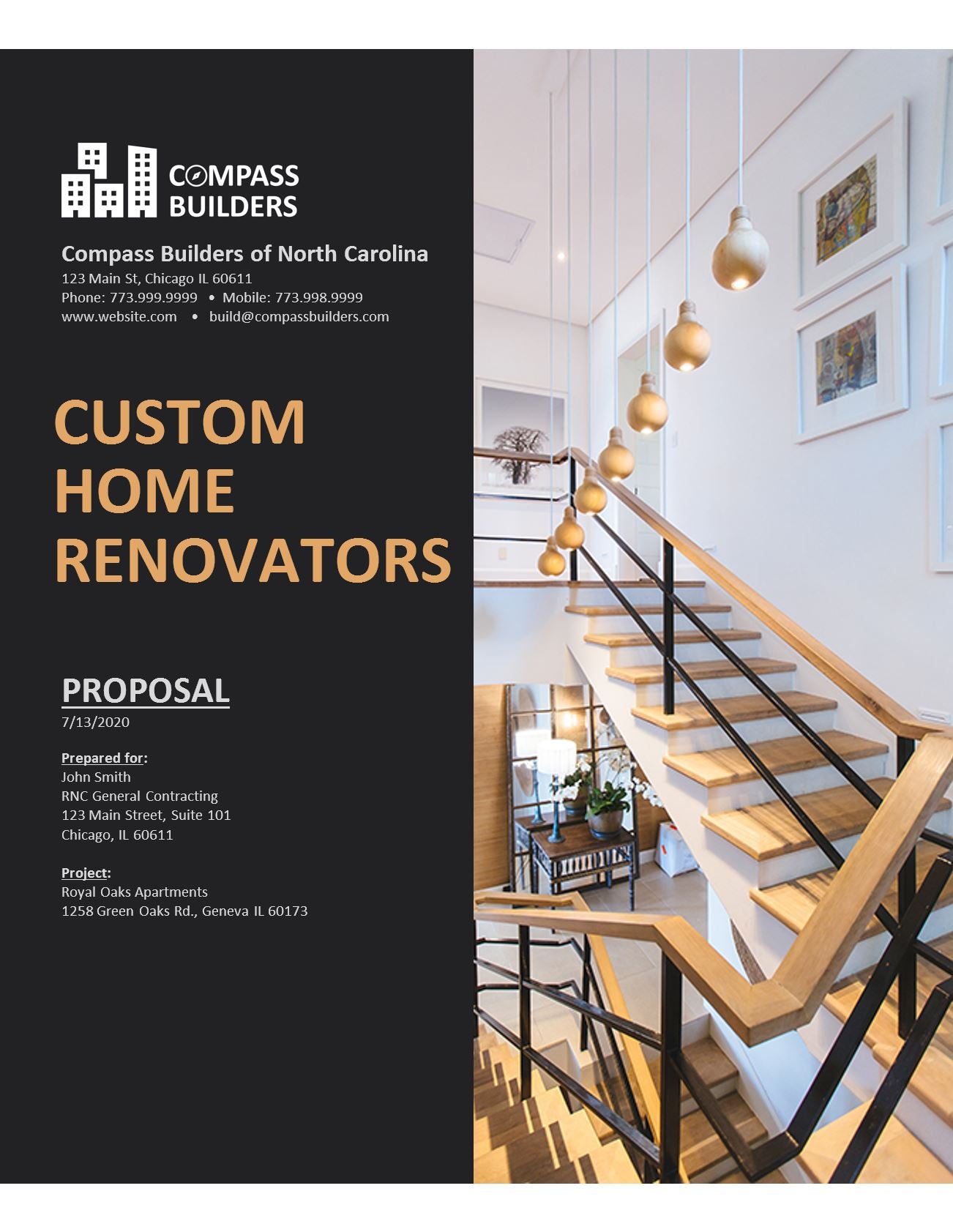 Generic Construction Proposal Template - Construction Estimate Templat ...
