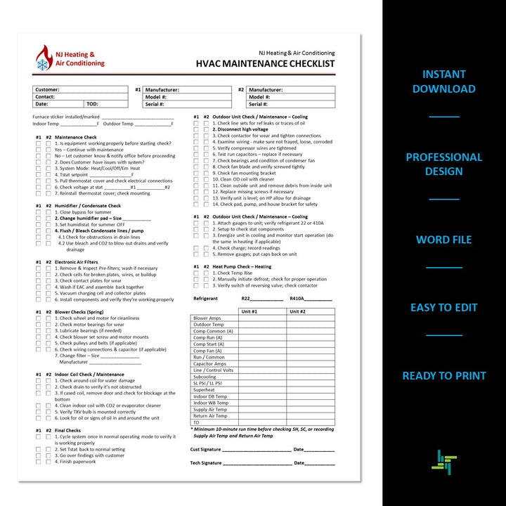 HVAC Templates – Construction Proposal Templates