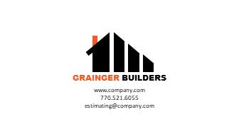 Home Builder Logo | Home Builder Business Card | Residential Contractor Logo | Residential Contractor Business Card | Design 2