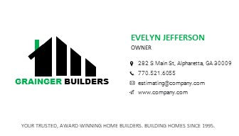 Home Builder Logo | Home Builder Business Card | Residential Contractor Logo | Residential Contractor Business Card | Design 2