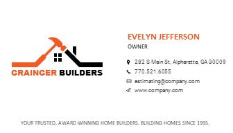Home Builder Logo | Home Builder Business Card | Residential Contractor Logo | Residential Contractor Business Card | Design 1