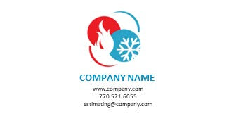 HVAC Logo | HVAC Business Card | Design 6-10