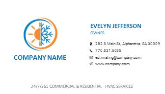 HVAC Logo | HVAC Business Card | Design 1-5